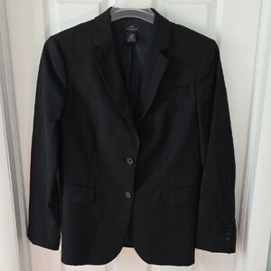 Brooks Brothers Women's Classic Black Wool Blazer